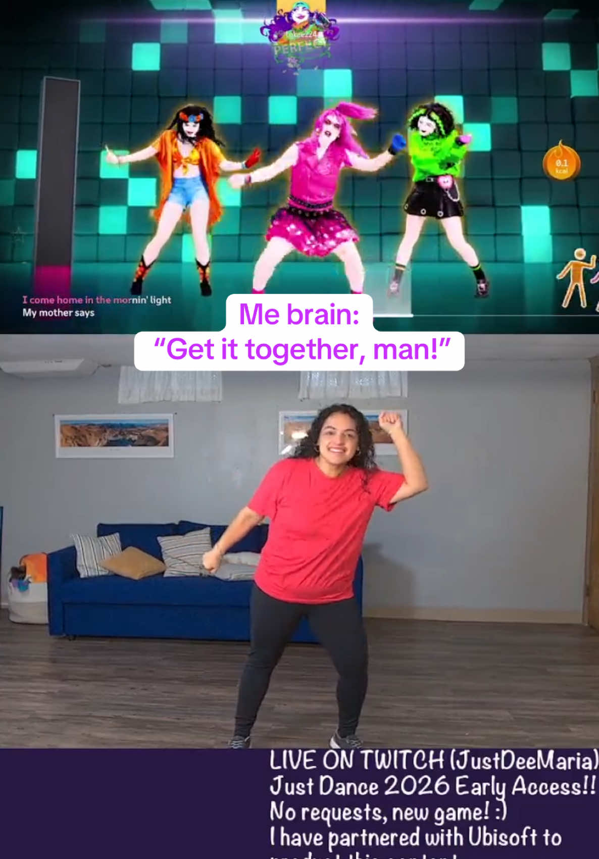 *SPOILER* I guess “expect the unexpected” is the name of the game now. 🥹  . . @justdancegame this was so beautifully done. 👏 💖 #justdance2026 #justdance #livehighlights #ubisoftpartner #dancefitness 