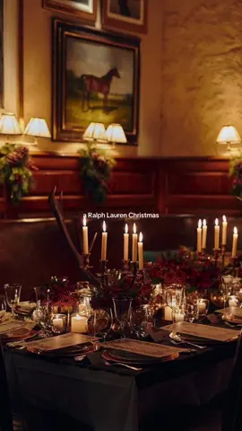 a Ralph Lauren Christmas. Where tradition meets timeless luxury. Plaid, pine, and a touch of equestrian charm ✨ #ralphlaurenchristmas #holidaystyle #classicchristmas #christmasiscoming #ralphlauren 