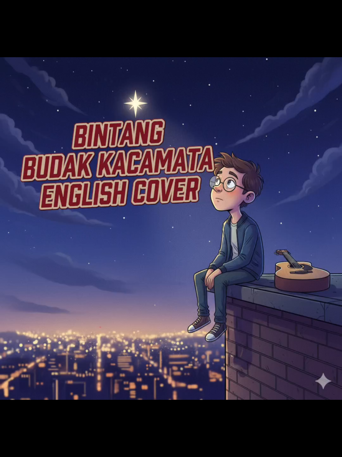 Versi AI Bintang – Budak Kacamata English Cover version. 🇲🇾 Sebuah tribute untuk legenda muzik ini. Terima kasih atas lagu yang tak lekang dek waktu. 🎶   🇬🇧 A tribute to this music legend. Thank you for a timeless song. 🎵 #lagucover #foryourpage #fyp #budakkacamata #bintang  🇲🇾 Hanya versi cover untuk hiburan! Hak cipta asal tetap milik pencipta lagu. Nikmati sambil groove~ 🎶   🇬🇧 Just a fun cover for entertainment! Original copyright stays with the song creator. Enjoy the vibes~ 🎵    