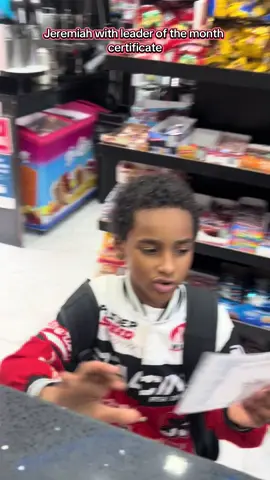 Jeremiah with leader of the monster certificate #Islandockzacksfinest #schoolkidsreportcards #deliockyfoodnyc #highschoolreportcards #fypシ゚viral  