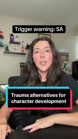 Trauma is an important part of character development but SA shouldn’t be your go to unless you’re ready to explore the complicated emotions and events that occur afterward.  #writingcommunity #writing #writersoftiktok #writingtips #authorsgrovewritingretreats 