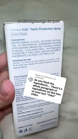 Replying to @Unknown-3 Main Ingredients and Safety Overview 1. Water (Aqua) — Safe, used as the base. 2. Xylitol & Erythritol — Natural sweeteners that actually reduce cavity-causing bacteria (commonly used in kids’ toothpaste and gum). Safe and beneficial for teeth. 3. Glycerin — Keeps moisture and gives smooth texture; safe in oral products. 4. Raspberry Ketone & Grape Extract (Vitis Vinifera) — Provide flavor and antioxidant benefits. Usually safe in low concentrations. 5. 1,2-Hexanediol — Preservative and moisturizer; used in small amounts in cosmetics. Oral safety data is limited, but generally recognized as safe at low concentrations. 6. Sodium Citrate & Citric Acid — Regulate acidity. Safe, though excessive citric acid exposure can erode enamel over time if not balanced — likely mild in this product. 7. Cyclodextrin — Helps stabilize flavors and active ingredients; safe for oral use. 8. Dextranase & Lactase (Enzymes) — Help break down food residue and sugars; safe and useful for dental health. 9. Sodium Ascorbyl Phosphate — A stable Vitamin C derivative with antioxidant properties. Safe. 10. Lysozyme & Lactobacillus — Natural antibacterial and probiotic compounds; safe and beneficial for oral flora.