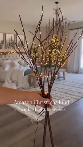 ✨️✨️ 2 Pack Led Branch Light Battery Operated Lighted Branch Vase Filler Willow Tree Artificial Little Twig Power Brown 30 Inch 20 LED for Home Romantic Decoration, Warm White✨️✨️ ✅️LINK NA BIO  ✅️Comente que mando o link #christmas  #lights  #christmastime  #amazonfinds  #decorationideas 