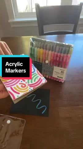 Need to write on dark colored paper or glass, ceramic or fabric? I would choose the acrylic markers every time!  #grabieacrylicmarkers #grabie #acrylicmarkers #giftsforteens #arttok 