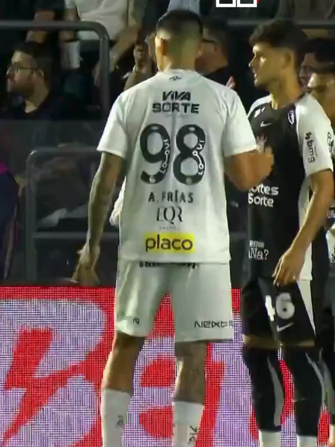 GOL DE ZE RAFAEL DO SANTOS CONTRA CORINTHIANS #zerafael #futebol #santos #corinthians #brasileirao