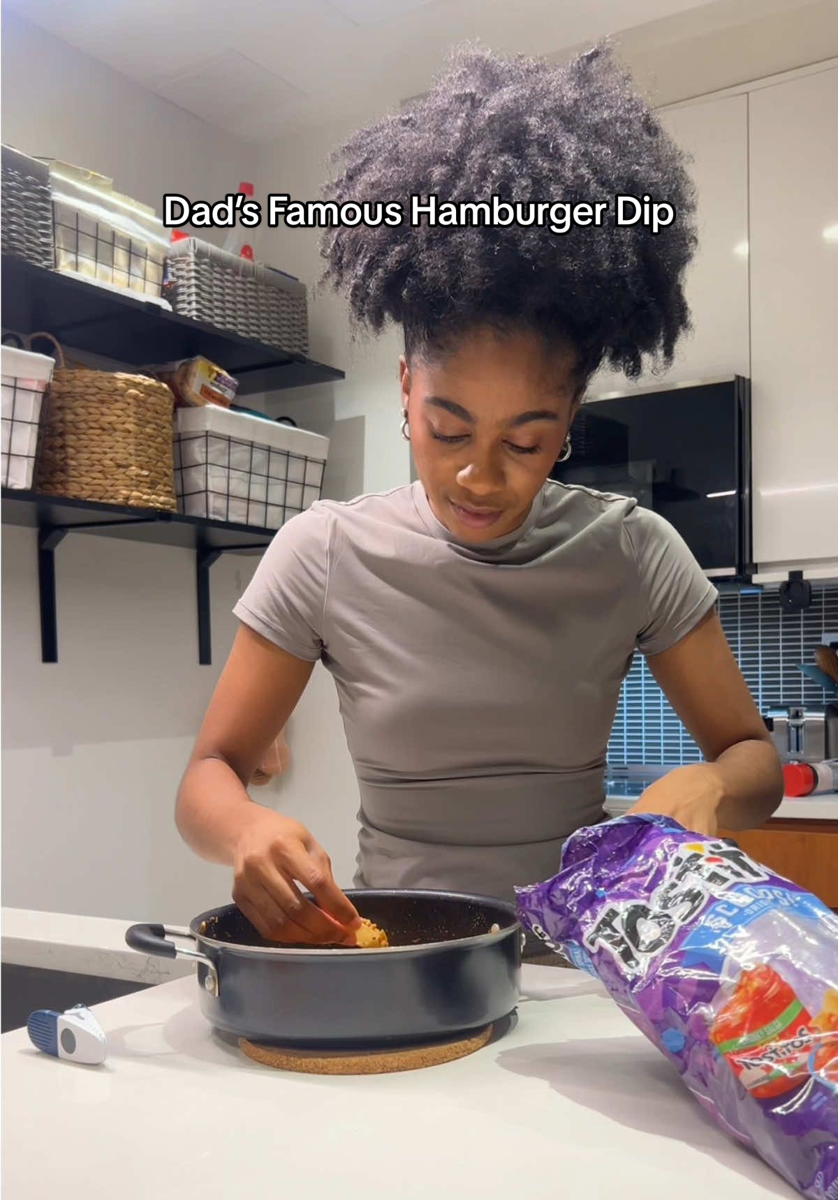 Dad’s Famous Hamburger Dip🍴 Okay, if I’m honest I changed the recipe SOOO much in this video😂 BUT, it legit tasted the exact same!!!!! #recipesoftiktok #Recipe #dips #homerecipe #cooktok  