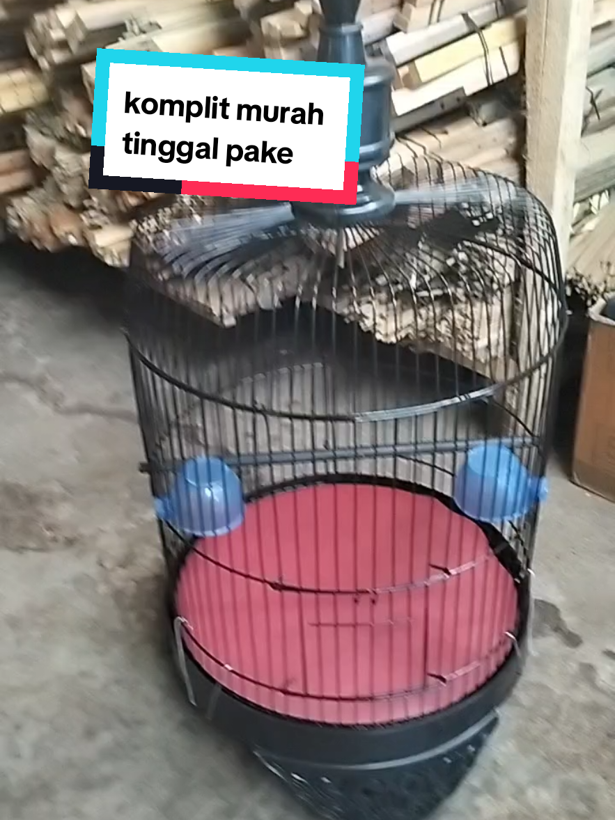 sangkar kandang burung besi bulat lovebirde tanggung T2 diameter 33cm model baru dempak atas rata komplit murah Minion #burung #kicaumania #shoptokopedia 