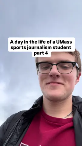 A busy day but I love writing 🔥😁#umasssportsjournalism 