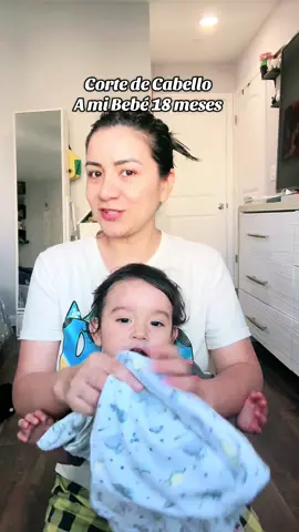 Corte de cabello a mi bebé de 18 meses ja ja ja no soy esperar pero se hizo lo que se pudo. #momlife #babyboy #haircut #babyhairstyle #corte 
