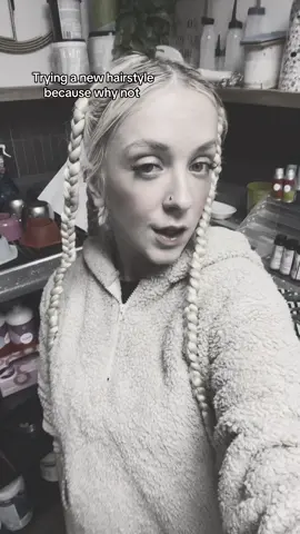 Bratz doll braids 😜#cosmetologystudent #braiding 