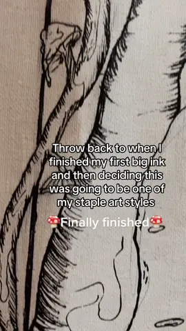 Using suggested sounds or whatever they call it #fyp #inkart #mushroomart #artistsoftiktok #oldpost 