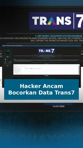 Data pribadi pegawai Trans tujuh diretas dan dibagikan di darknet, mengancam untuk membocorkan seluruh informasi. Potensi pelanggaran data terbesar di industri media nasional. Siapa dalang di baliknya? #Hacker #KebocoranData #MediaNasional