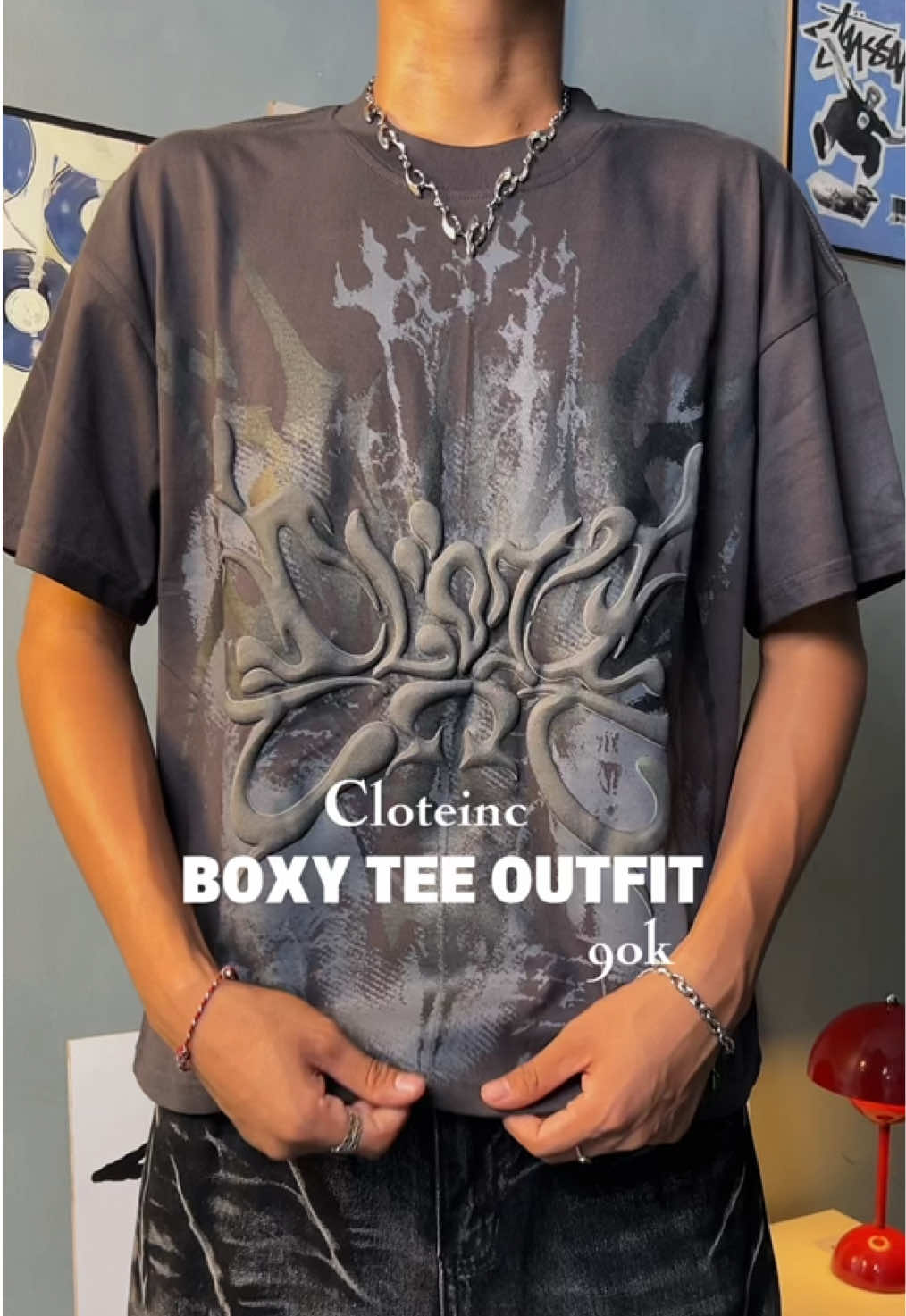 Tshirt sebagus ini cuma 90rban woyyyy😋 #fyp #TikTokFashion #boxyfit #kaosboxy 