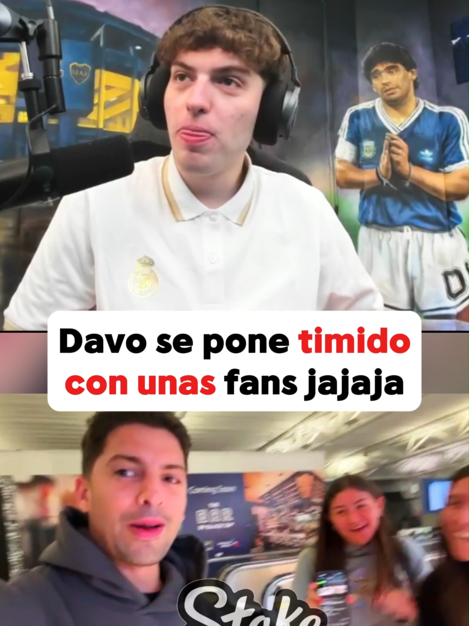 Davo se pone timido con unas fans JAJAJA #davooxeneize #davo #lacobra #lacobraaa