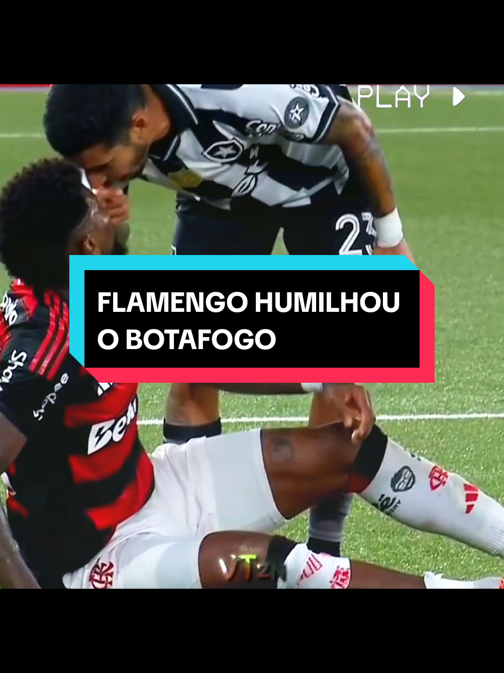 FLAMENGO HUMILHOU O BOTAFOGO HOJE 🔴⚫  #flamengo #botafogo #futebolbrasileiro #brasileirao 