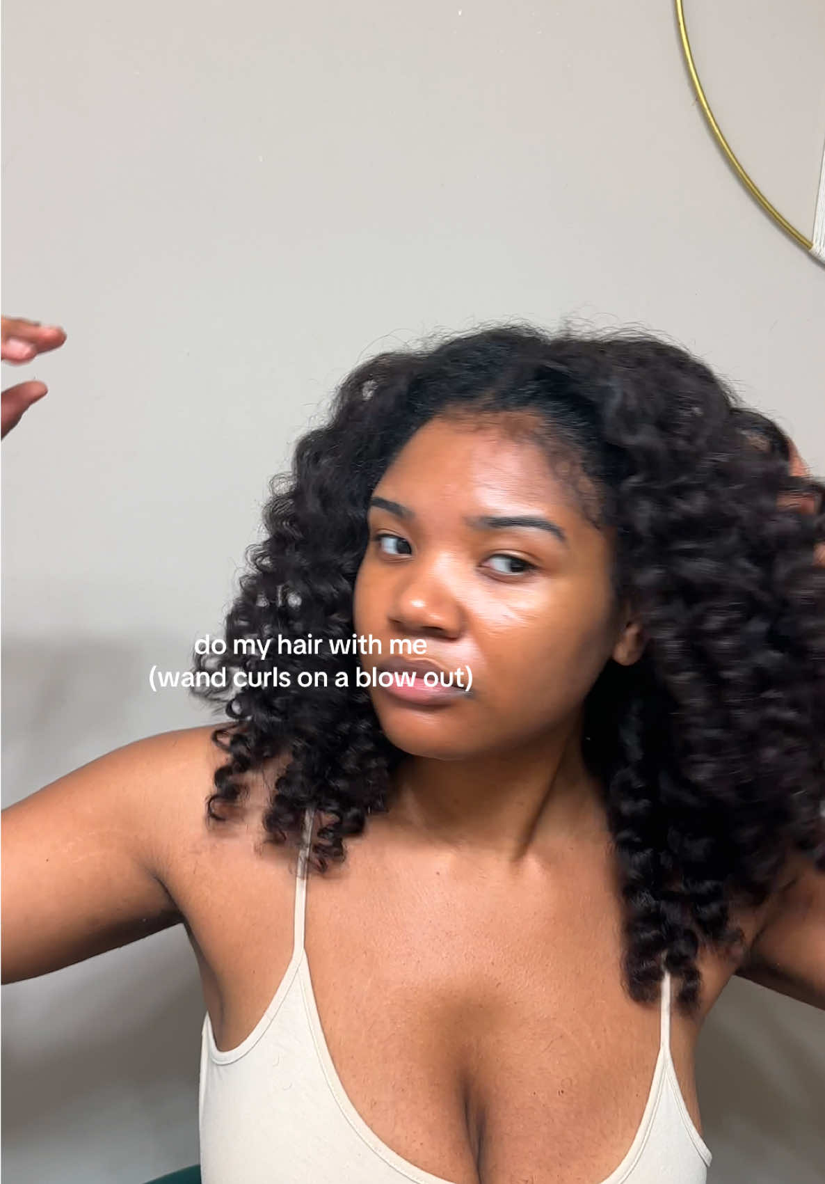 why this video sound so poetic lmaooo, i did burn myself but whatever we move.  here are the princess curls lol