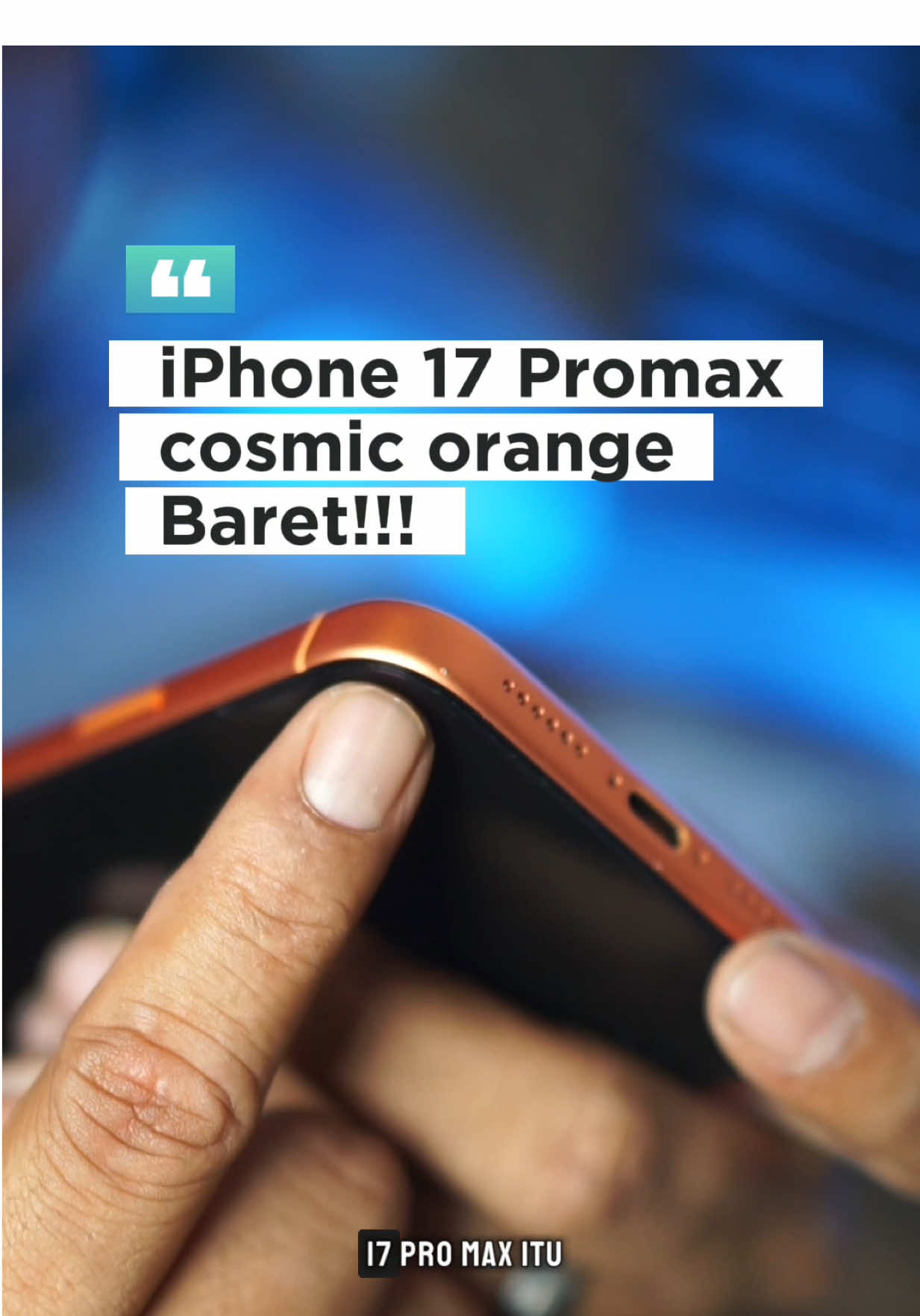 iphone 17 promax gue baret‼️ hindari lepas casing pake kuku ya ges😭 #iphone17promax #iphone17 #iphone17pro #iphone 