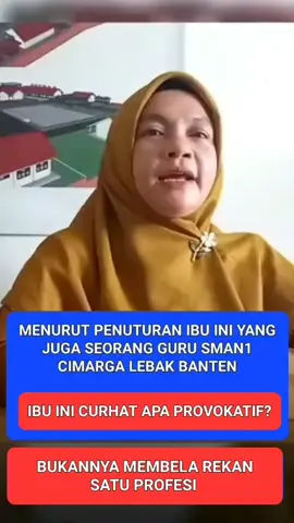 Bahasa Ibunya seperti Provokatif yah?  Si Ibu Guru ini, seperti ada dendam pribadi sama Kepsek nih? Dia yang curhat, kita yang malu dengernya. #sman1cimarga #guru #BeritaTerkini #Lebak #Banten 