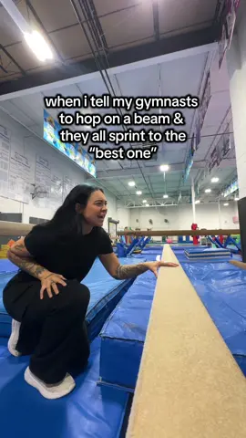 it’s like a fight 😂😂😂😂 #beam #gymnastics #gymnast 