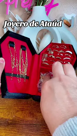Hermoso joyero de estilo ataúd !! #jewelry #joyero #TikTokShopCreatorPicks #FallDealsForYou #christmasgiftideas 