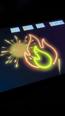 Tap ➜ Draw ➜ Glow 💥 Easy & satisfying! #ArtFun #GlowLines