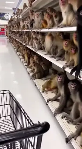 Monkey Shoppin #fyp #foryou #monkey #funny #trending 