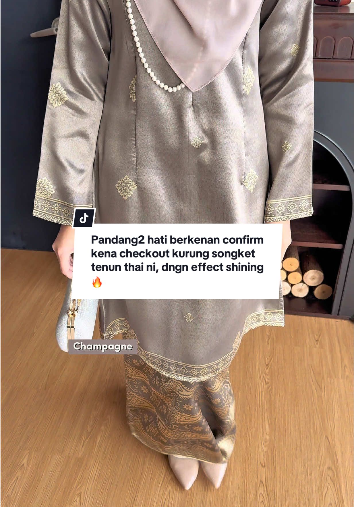 Pandang2 hati berkenan confirm kena checkout kurung songket tenun thai ni, dngn effect shining nampak mewah betul 🥰🔥 #nfhboutiquegallery #kurung #kurungcantik #bajuwanita #kurungviral 