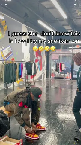 Trying on shoes and running at Mad Kicks #fyp #tiktok #usa #sneakerhead #sneakeraddict #madkicksdxb #fentysuperbrandday 