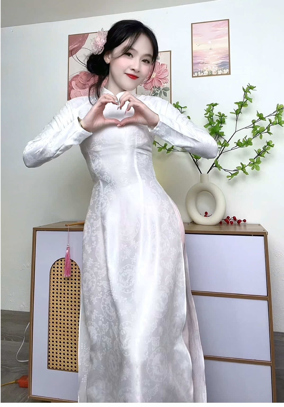 Khi tương lai mơ hồ hồ hồ #aodai #nhaytiktok #viral #aodaidep 