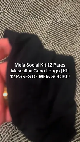Meia Social Kit 12 Pares Masculina Cano Longo | Kit 12 PARES DE MEIA SOCIAL!!! #tiktok #tiktokshop #shop #desconto #tempolimitado 