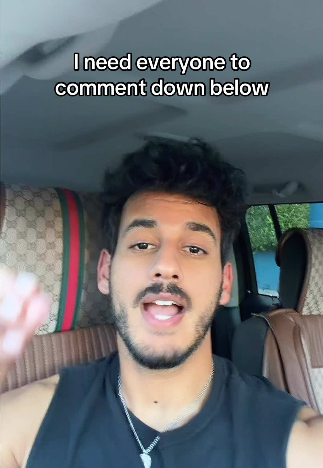 Car seat covers are fake I got them from Amazon give it a rest you guys 😭 how’s your day? #embarrassing #storytime #gymcrush #bi #fyp 