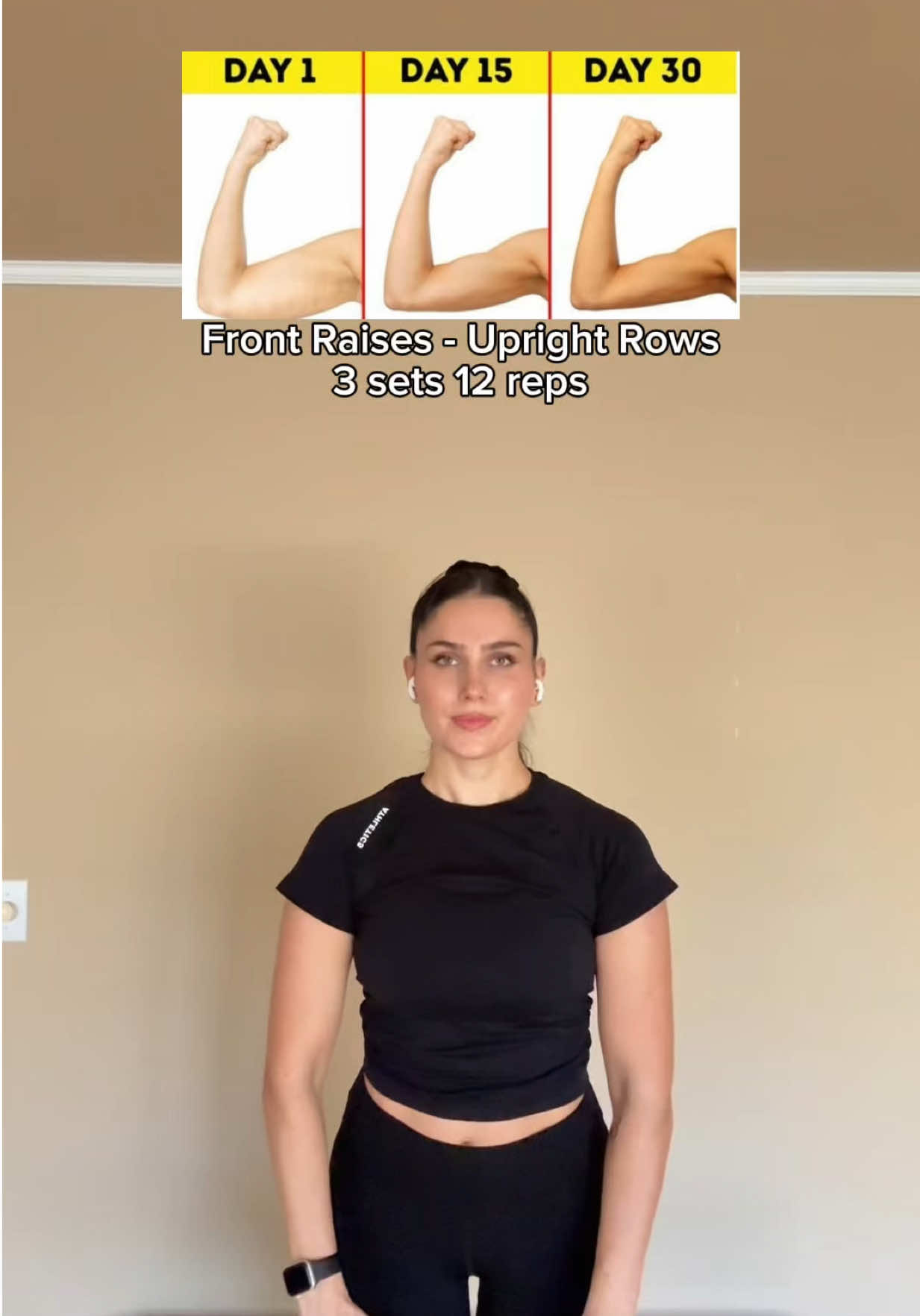 Tone your arms with dumbbells in 30days only 🔥 #arms #workout #upperbody #gymgirls #GymTok #fypシ 