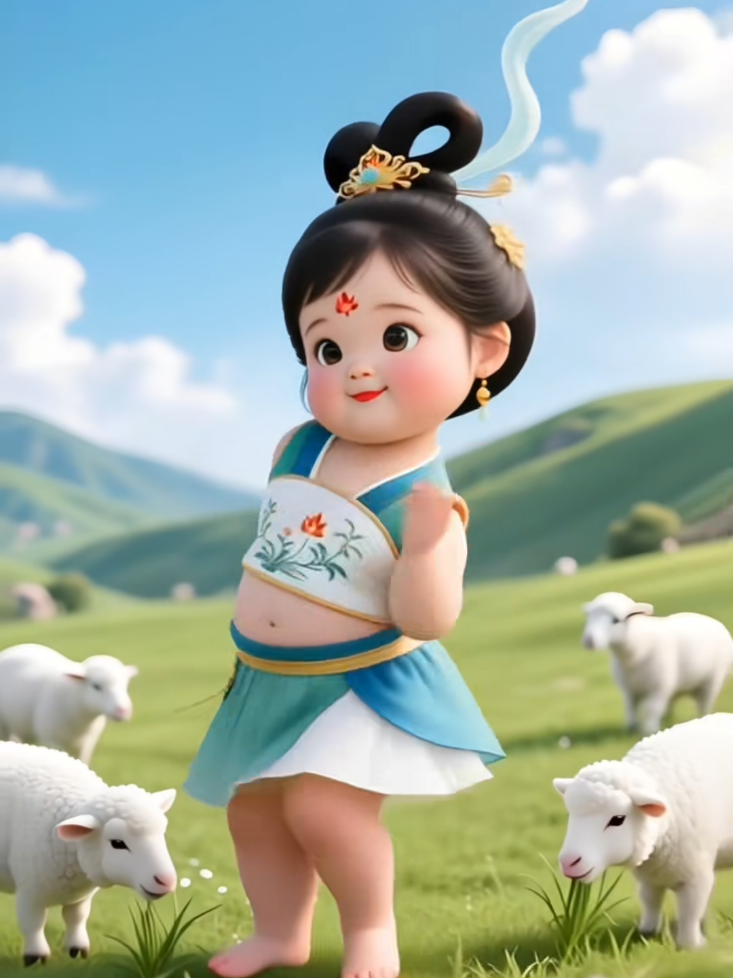 baby dance # beutiful  girl#koketa#CARTOON 