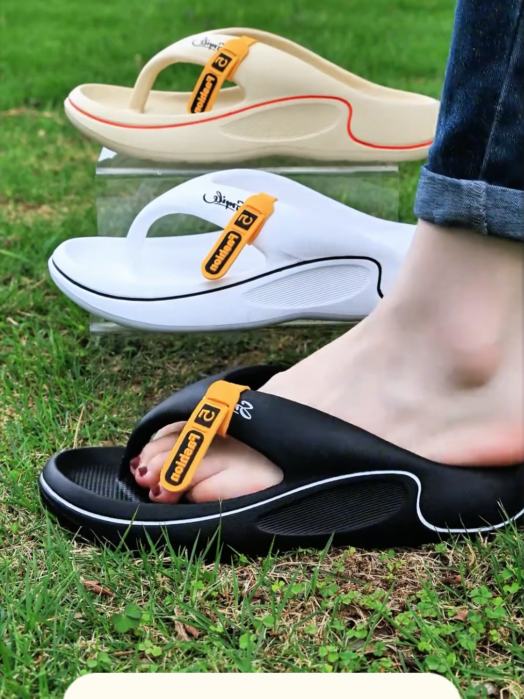 #สวมใส่สบายและไม่ลื่น #รองเท้าแตะ #OOTD #รองเท้าแตะเป่าลม A434