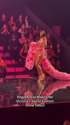 This Angel just got her wings! Athlete #AngelReese just made her debut at the #VSFashionShow in not one, but two, show-stopping looks. 