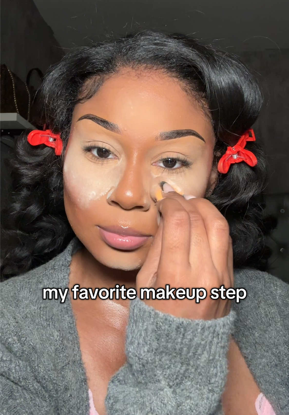 💕 My favorite step in doing my makeup #makeuptutorial #viral #makeuptransformation #grwm 