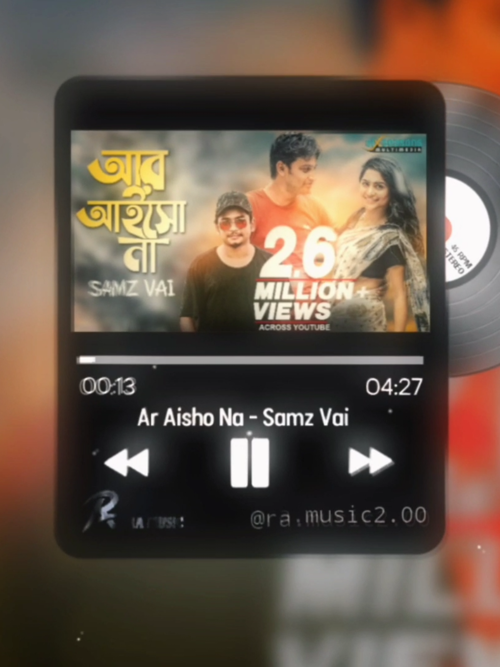 Ar Aisho Na - Samz Vai Full Song Slowed And Reverb Lofi Style #আরআইসোনা #araishona #fullsong #samzvai #ra_music2_00 