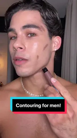 Category is contour! Using @Haus Labs contour stick 💁🏻‍♂️ Take a shot every time I say contour 🥴 #mensmakeup #mensgrooming #makeup #makeuptutorial #hauslabs