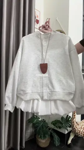 Áo Khoác Nỉ Cardigan Nữ Basic #xh 