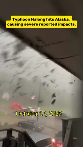 October 15, 2025 - Typhoon Halong hits Alaska, causing severe reported impacts.
 #BreakingNews #TyphoonHalong #AlaskaStorm #ExtremeWeather #FYP
 Tropicalstorm Halong  
 Hurricane Halong
 Typhoon Halong 
 Alaska
