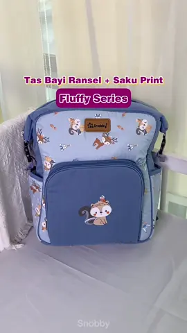 Diaper backpack kapasitas besar untuk Snobbies yang sering bawa banyak barang baby🤩✨ #snobby #diaperbag #diaperbackpack 
