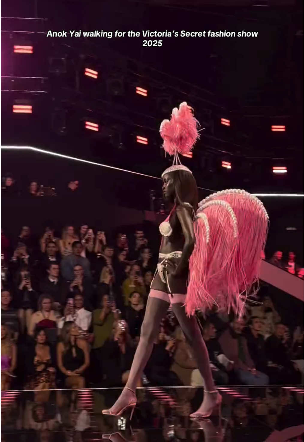 Anok Yai walking for the Victoria’s Secret fashion show 2025 #victoriassecret #anokyai #vsfashionshow  Video via ly.as