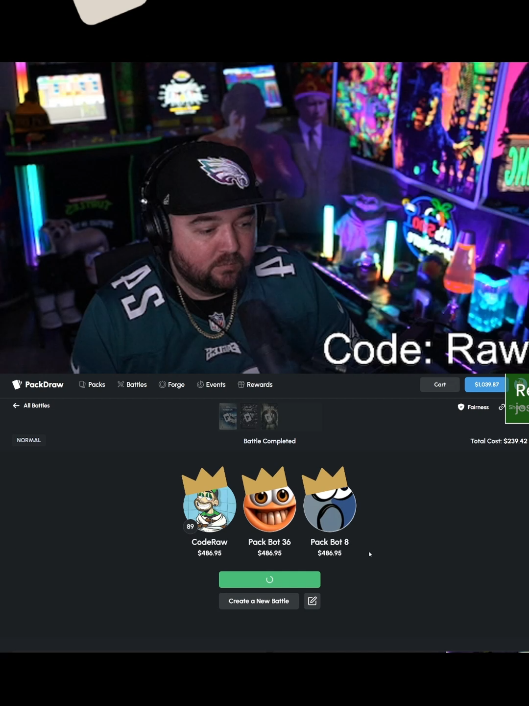 500?? #RAWDOGG #PACKDRAW #KICKSTREAMING