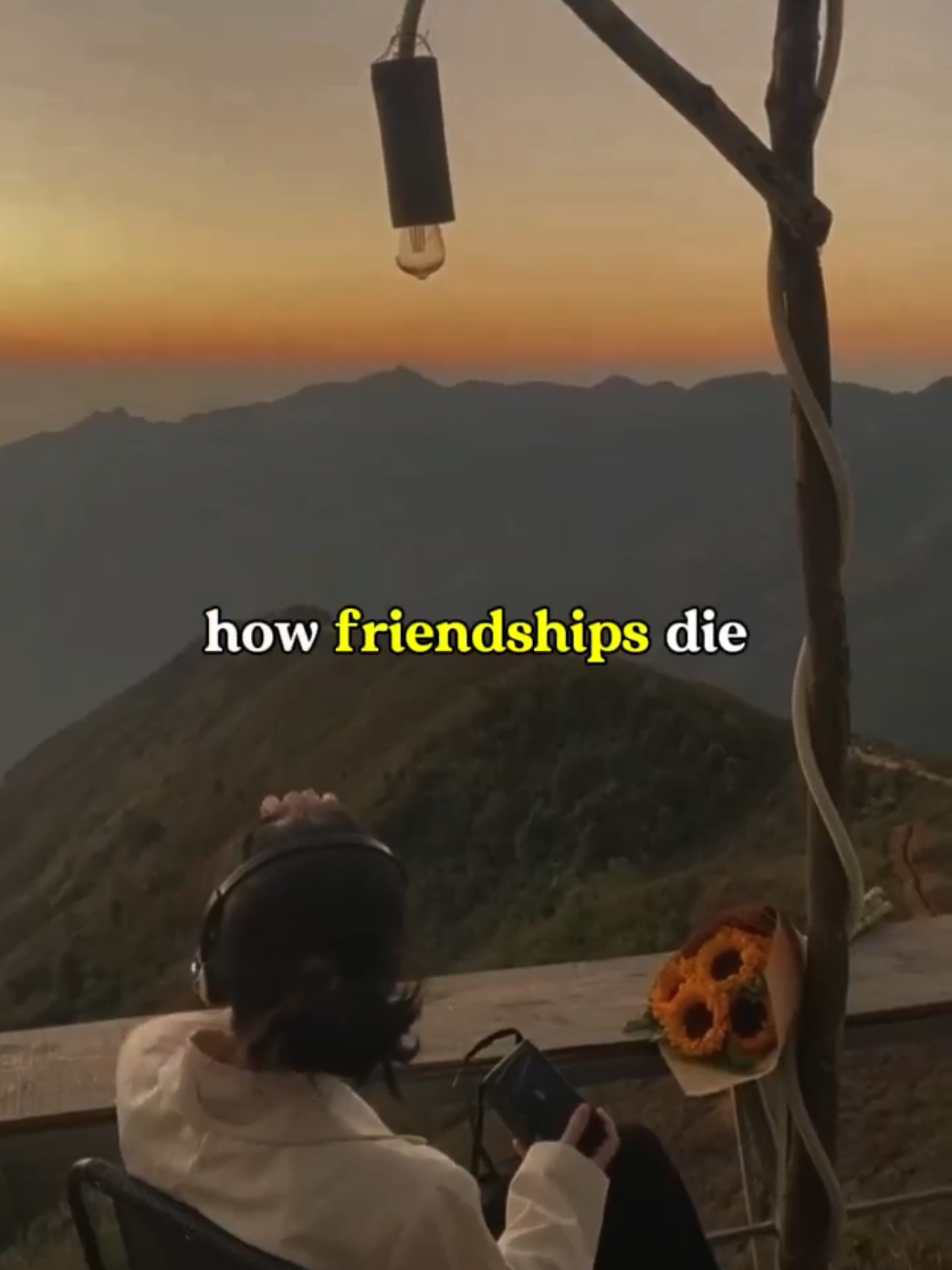 Friendship dies because of pretending.