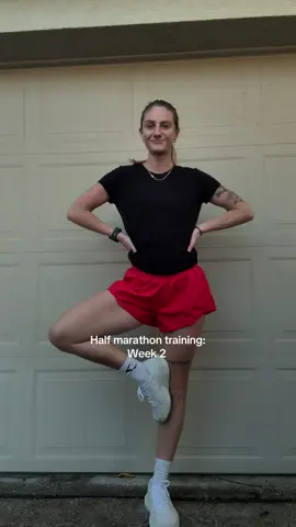 Something about a red and black running fit that says SPEED ♥️🖤⌚️ using @Endorphins running app for half marathon prep  #halfmarathontraining #halfmarathonrunner #Running #runningmotivation #halfmarathonprep 