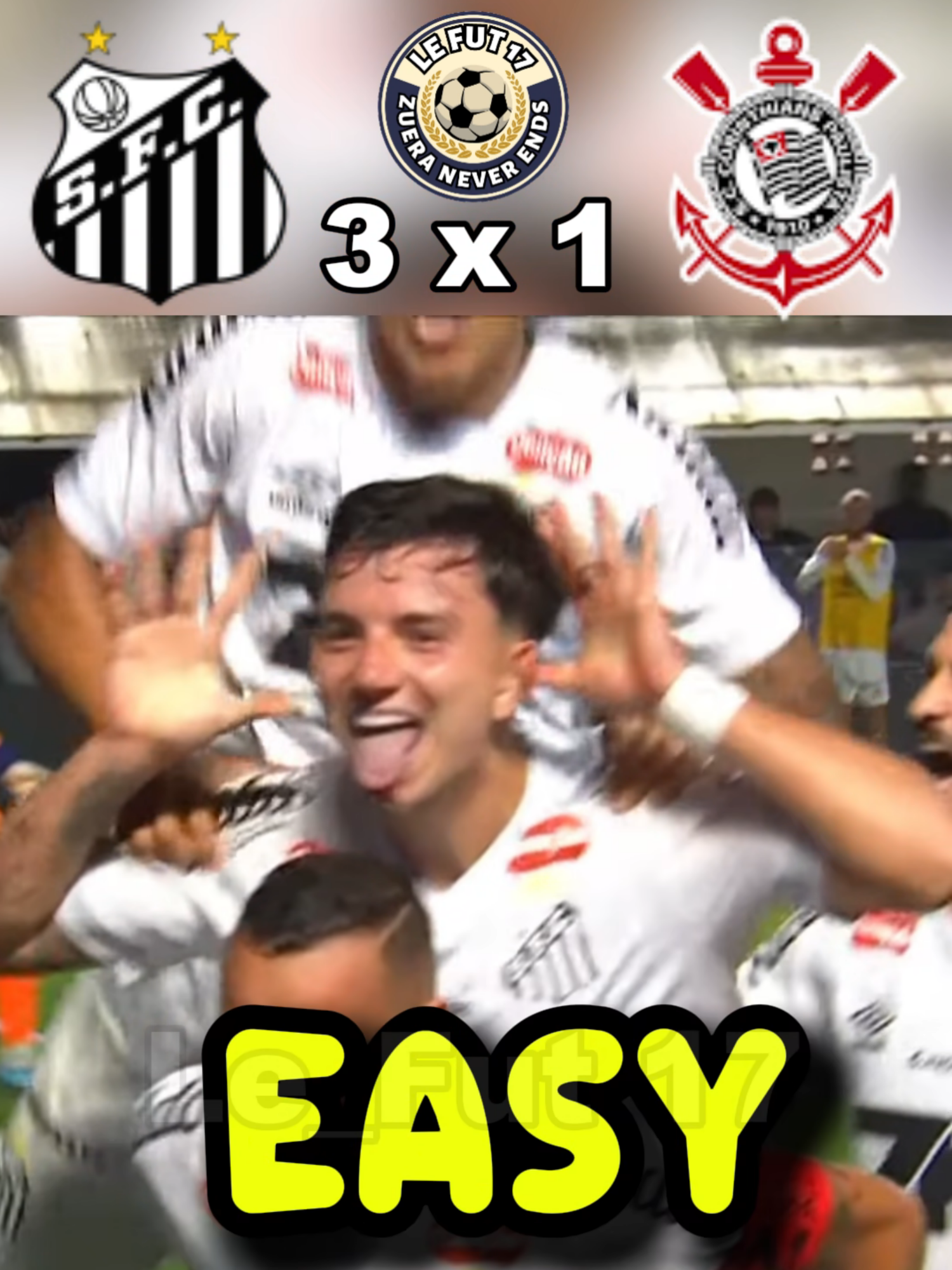 santos x corinthians #futebol #santos #santosfc #brasileirao #corinthians #timao #gavioesdafiel #bandodeloucos #engraçado #edit #smzinho