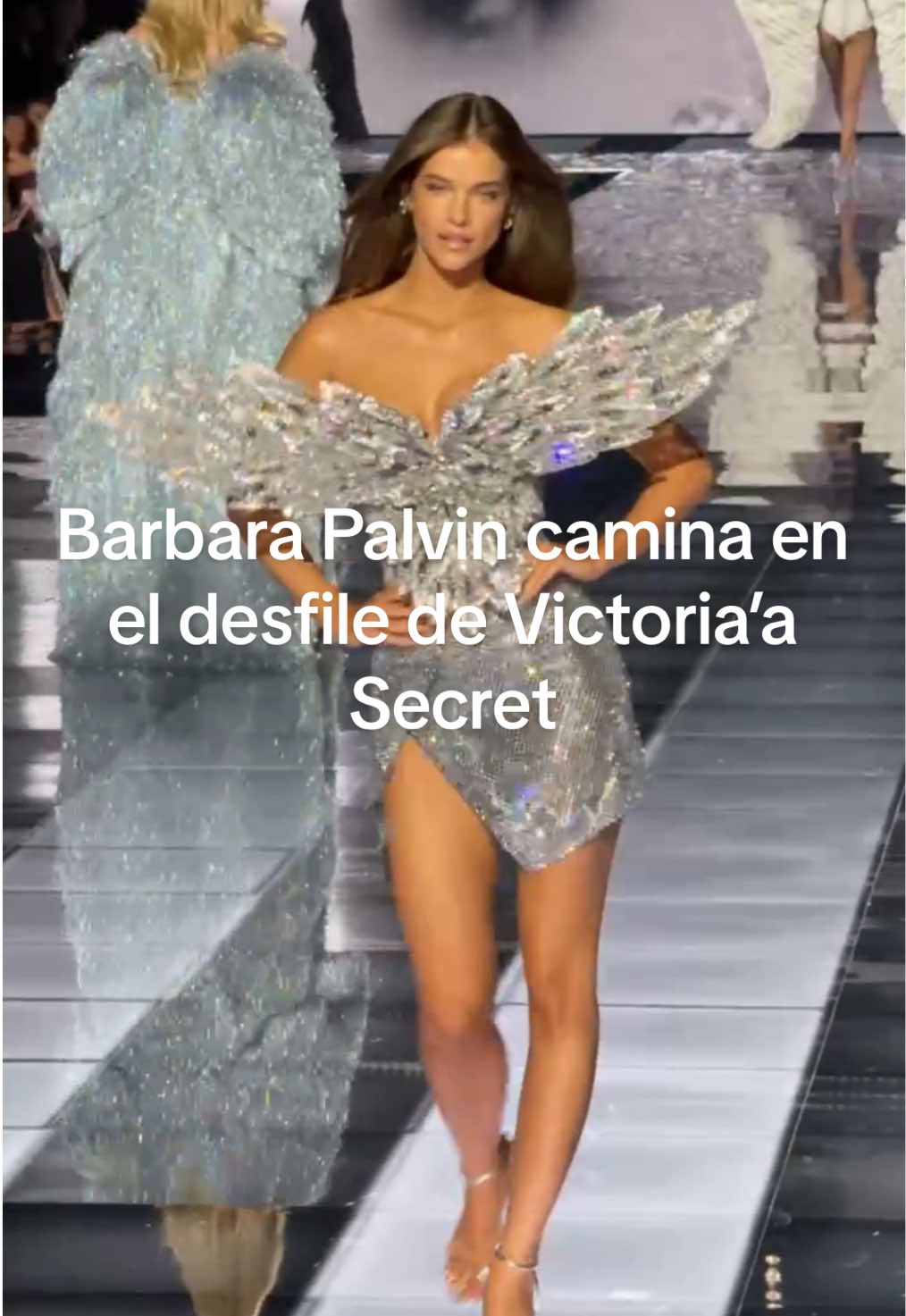 El desfile de @Victoria’s Secret no deja de sorprender. Así fue como #BarbaraPalvin hizo su aparición en esta noche legendaria para la #moda y la #belleza. #VSFS #vsfashionshow 