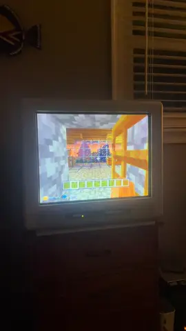 Late nights on Minecraft Xbox 360 #Minecraft #c418 #crt #nostalgia #xbox360 