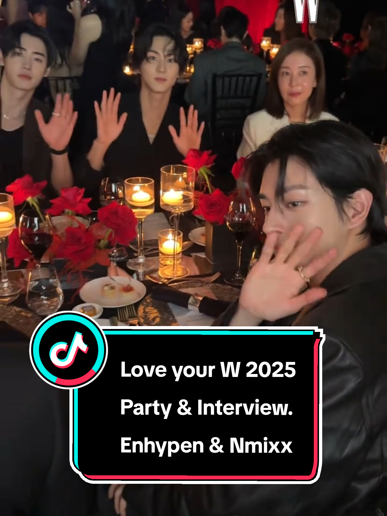 After the party - walking the red carpet, sipping wine, enjoying light snacks, a little dancing, and a special interview.✨️ #LoveYourW2025 #ENHYPEN #NMIXX #ITZY #Interview 
