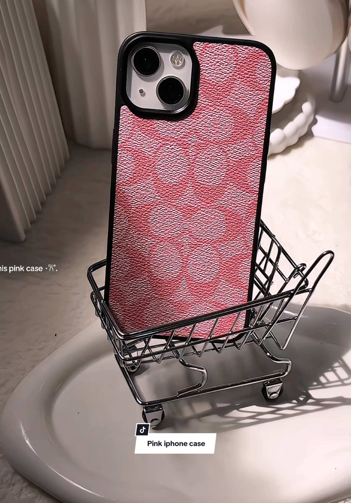 This pink fashion luxury case ✨  #iphonecase #phonecase #pinkcase #casingiphone #iphone13case 